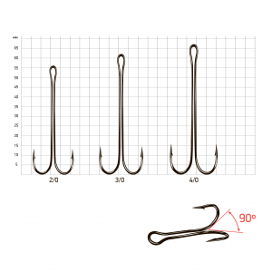 Крючки двойные Saikyo KH-11043 Double Hook (3X LON..
