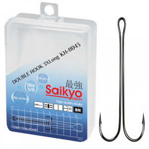 Крючки двойные Saikyo KH-11043 Double Hook (3X LON..