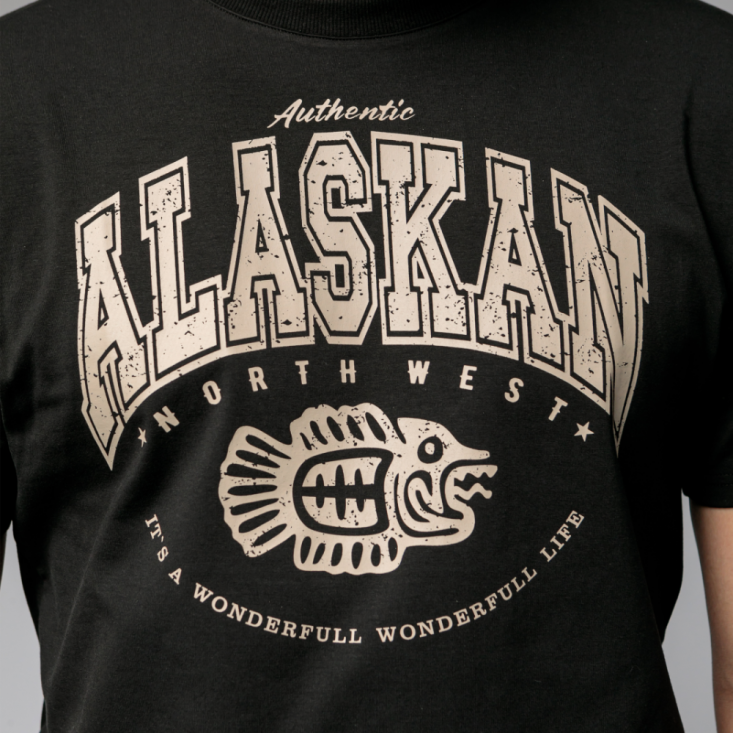 Футболка Alaskan черная XXXL